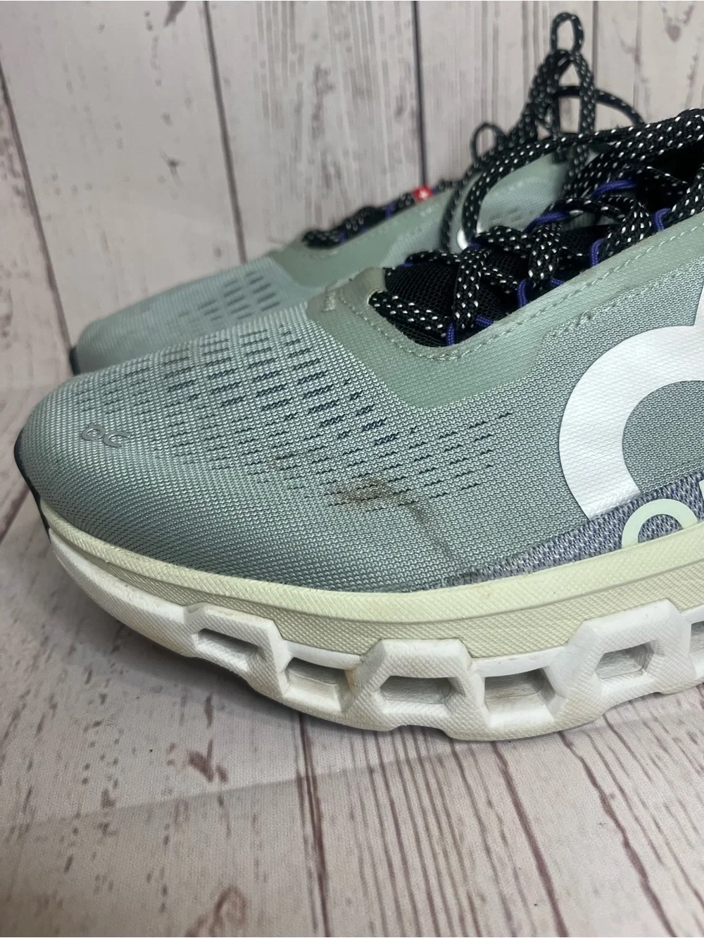 Men's On Running Brand Mineral/Aloe Cloudmonster 2 OC Shoes Sz 10.5